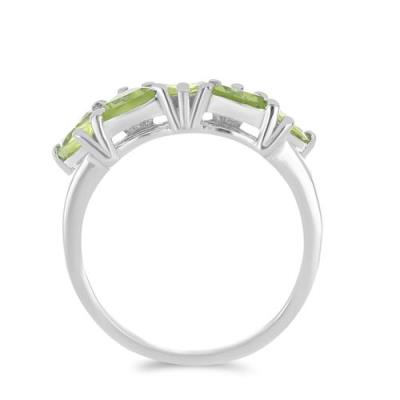 BUY 925 SILVER NATURAL PERIDOT GEMSTONE RING 